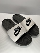 Nike Victori One Mens 8 White Black CN9675-005 Basic Active Slides Shoes