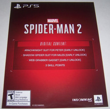 Marvel Spiderman 2 two Preorder Bonus DLC Pla...