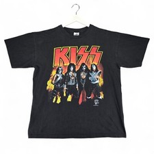 Cronies Kiss Army Depot Vintage 1996 T Shirt Mens XL Black Band Tee Made in USA
