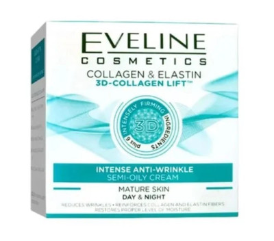 EVELINE COLLAGEN & ELASTIN 3D-COLLAGEN LIFT SEMI RICH STARKE ANTI-FALTEN CREME