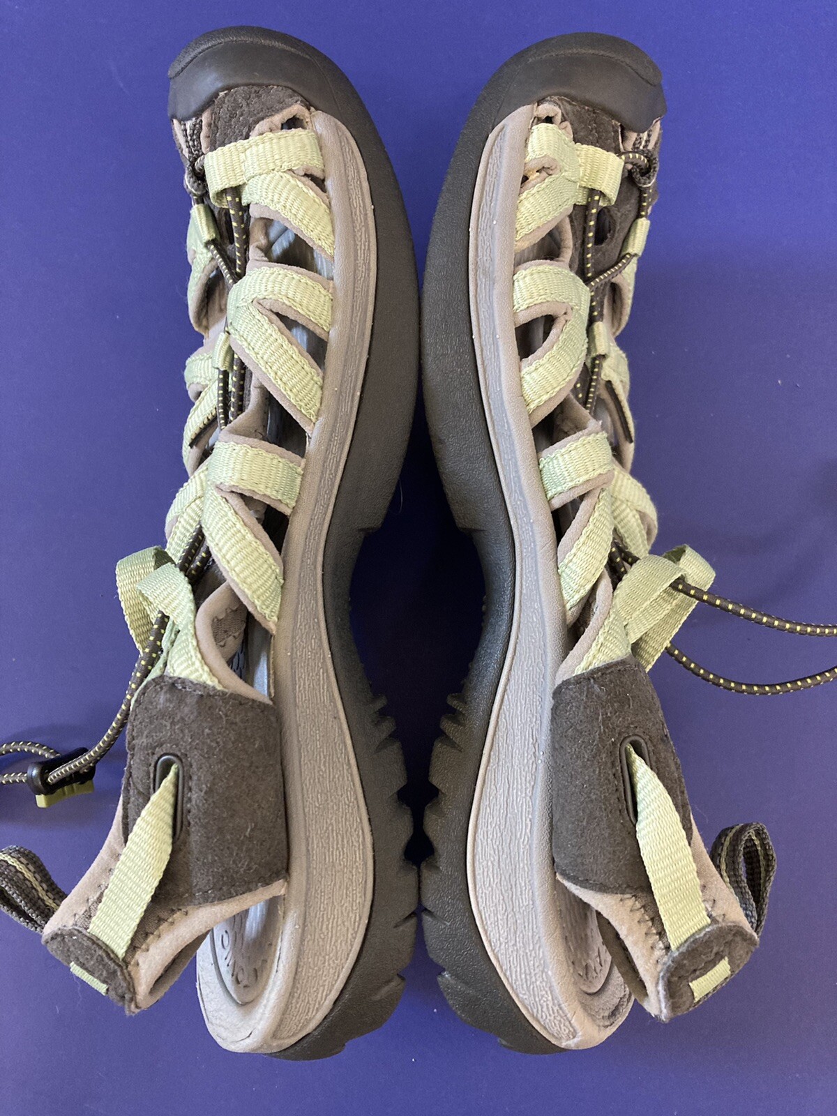 KEEN Whisper 5124 NENG Sport Sandal Closed Toe Fisherman Green Womens Size 9.5