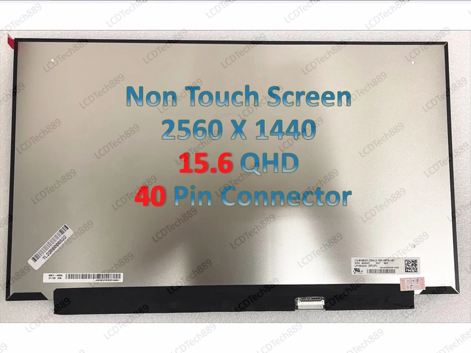 LQ156T1JW04 FOR MSI Raider GE66-12UGS Laptop Screen 15.6" LCD LED QHD 240hz New - Image 2 of 4