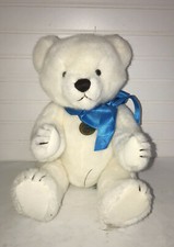 Vintage WHITE Jointed TEDDY BEAR 1985 DAKIN 30TH Anniversary 16" FREE SHIPPING