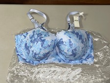 Aerie Women's Balconette Bra Blue Lace Size 38DD