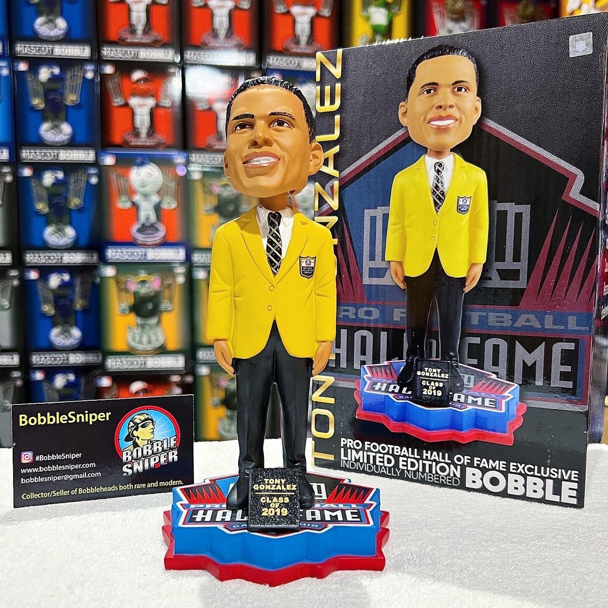 【コレ見て！ 雑貨】  新庄剛 ジャイアンツ フィギュア Forever collectibles TONY GONZALEZ Kansas City Chiefs Hall of Fame 