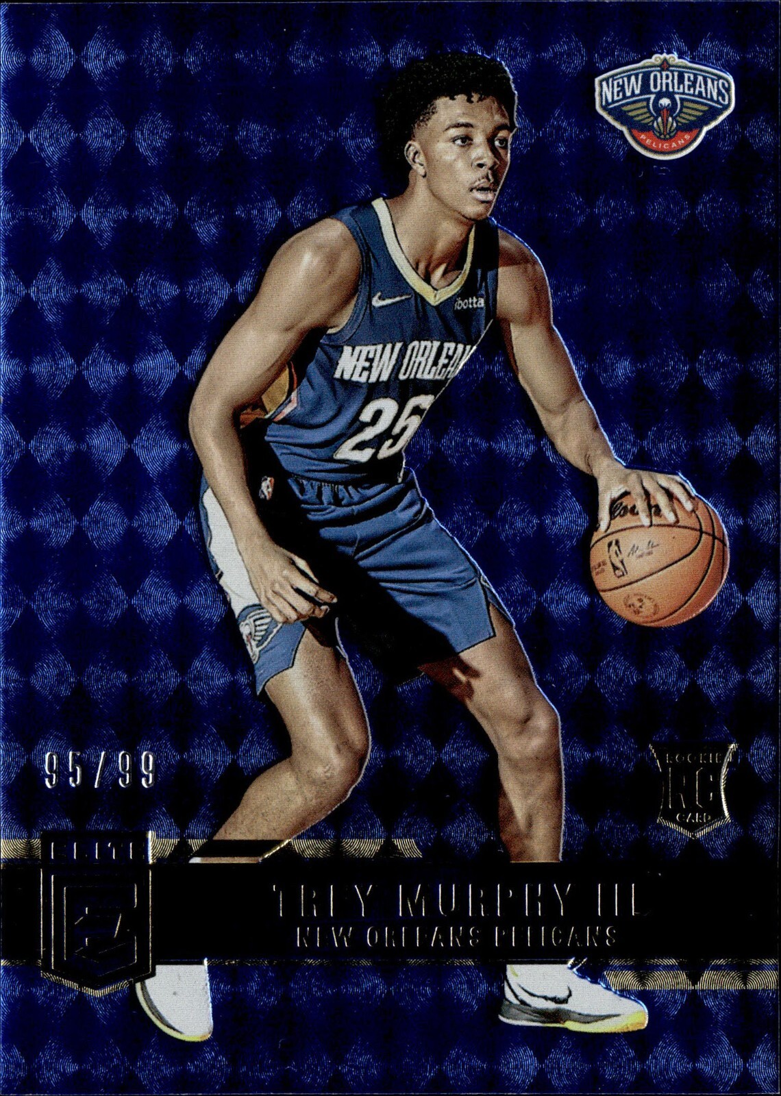2021-22 Panini Donruss Elite Trey Murphy III Blue Rookie /99 #232 Pelicans