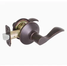 Defiant Naples Aged Bronze Passage Hall/Closet/ Basement Door Lever Lock Latch