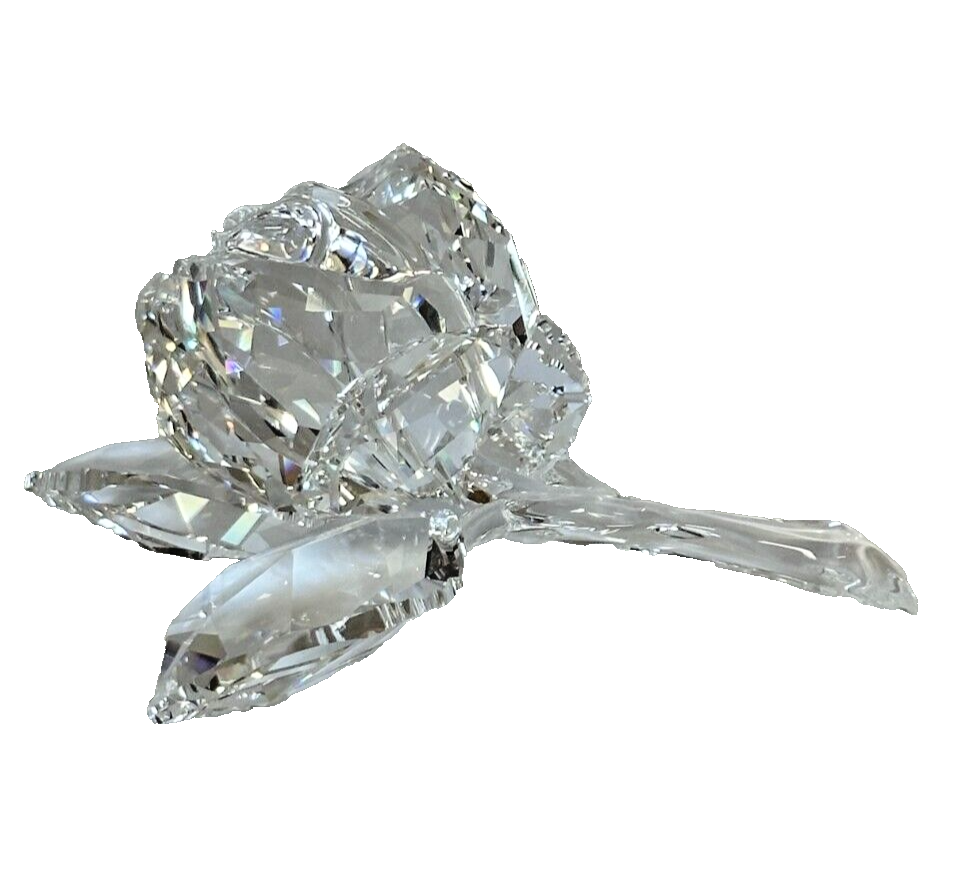 2005 RETIRED Swarovski ROSE BLOSSOM Crystal Figurine | eBay
