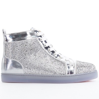 christian louboutin silver sneakers