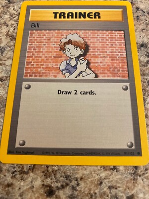 Pokemon Card Trainer Bill Base Set 91/102 Mint NM GEM | eBay Pokemon Card Trainer Bill Base Set 91/102 Mint NM GEM | eBay