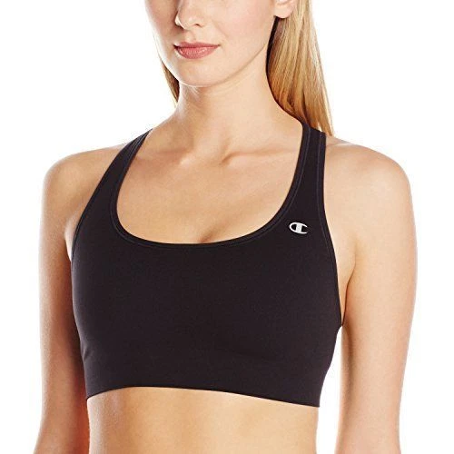 NEW Champion Women's Absolute Sports Bra with SmoothTec Band Black