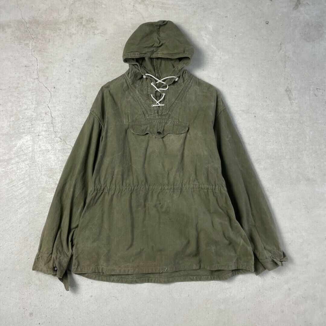 50s Bulgarian Army Cotton Anorak Hoodie Hiking Smock 50s Bulgarian Army Cotton Anorak Hoodie Hiking Smock