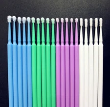 100Pcs 4Sizes Dental Microbrush Disposable Applicators Tips Micro Brush Cleaning