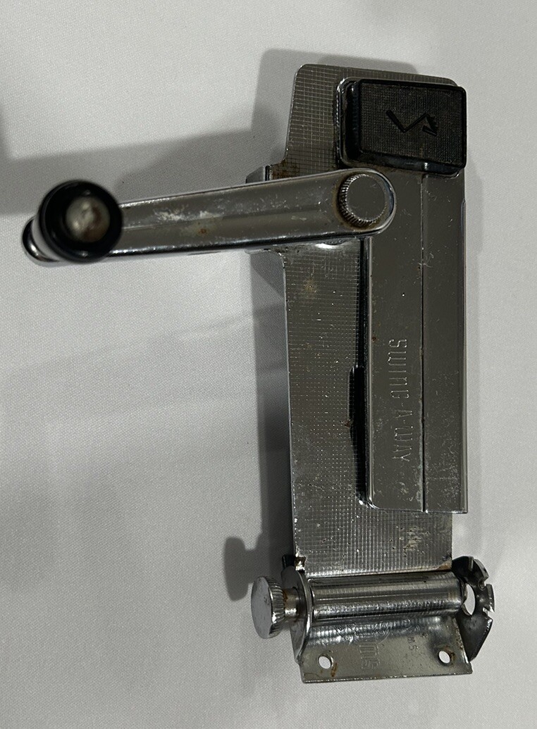Vintage SwingAWay Wall Mount Manual Can Opener USA Black Handle Knob