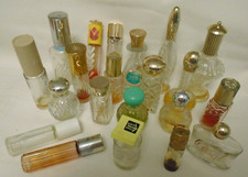 21 OLD USED VINTAGE AVON BOTTLES