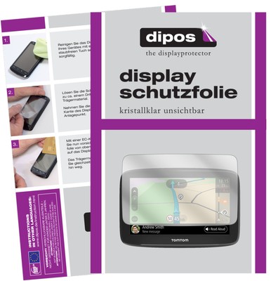 3x film for TomTom Go basic screen protector crystal dipos