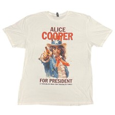 Image of Alice Cooper For President Whistle Stop World Tour 2024 With Dates Merch T-Shirt