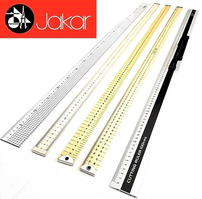 JAKAR 1 Meter Ruler 40" Yard Stick Measure Metal Wooden School Carpenter Rule