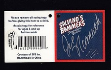 Joe Namath Autographed Salvino's Bammers Tag Printer Proof Online Authentics COA