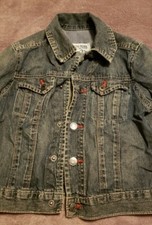 Oshkosh B  Gosh Denim Jean Jacket size 2T Blue Trucker Button Front