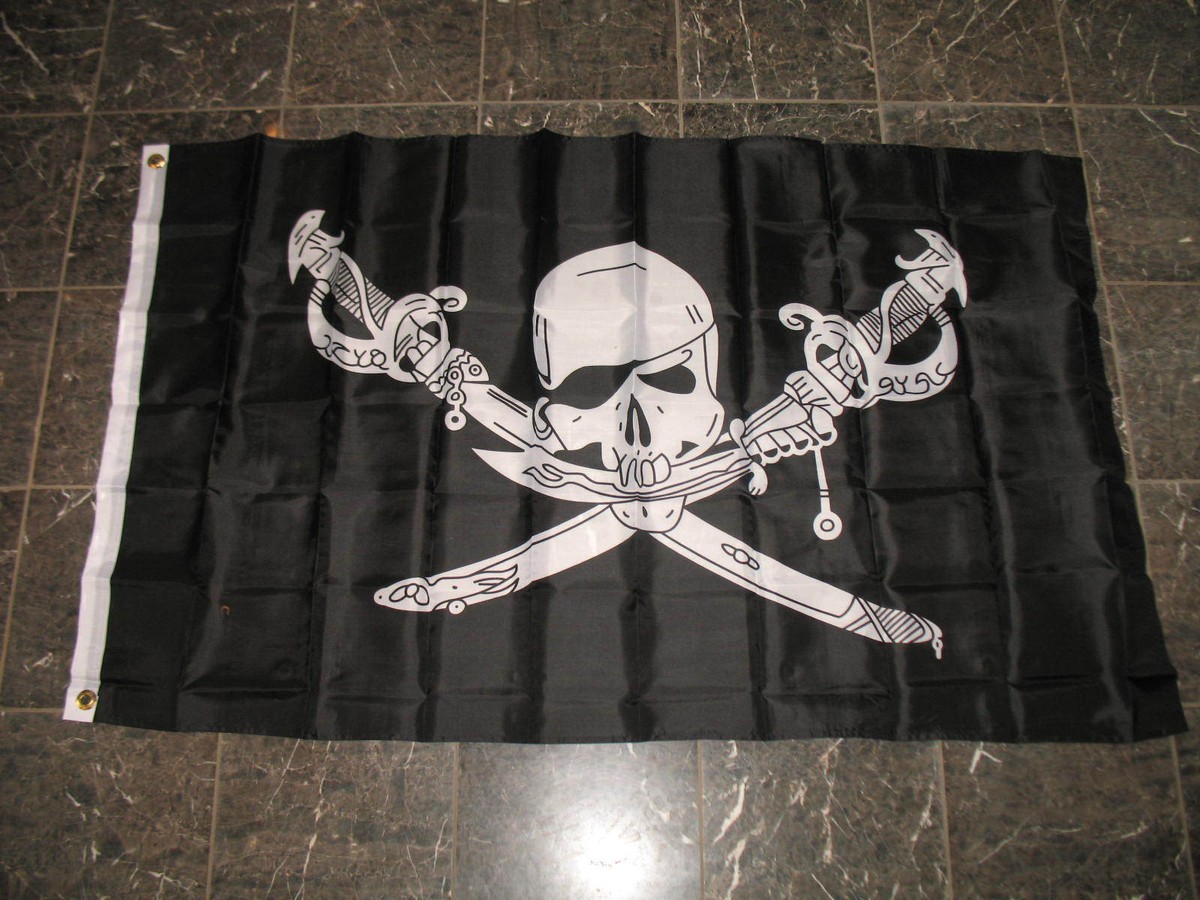 Jayus Jolly Roger Bandiere 3x5 Outdoor Double Face Heavy Duty Pirate Flag Banner Con 2 Occhielli - Foto 9