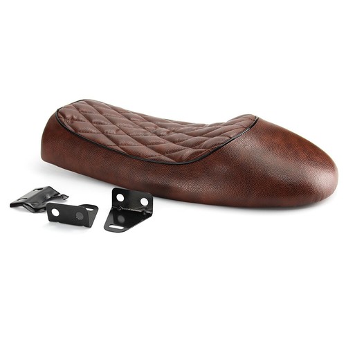 Doly Cafe Racer Sella Stile Hump Flat Brat In Artificiale Pelle - 8