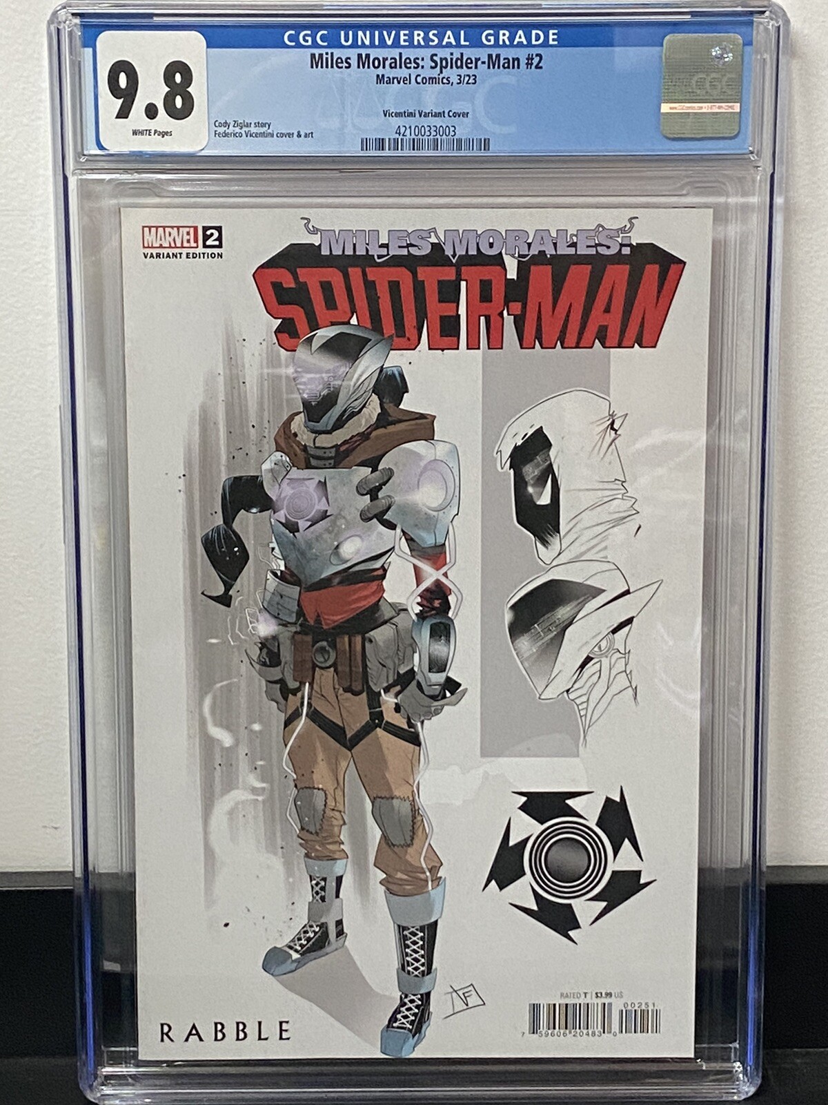 Miles Morales: Spider-Man #2 CGC 9.8 (Marvel 2023) Vicentini Variant 1: ...