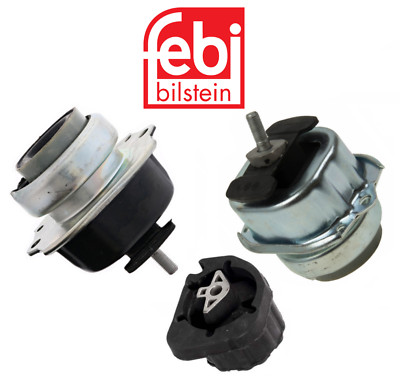 Engine Motor Mount Hydraulic & Transmission Mount 3pc OEM Spec for BMW X5 X6 3.0