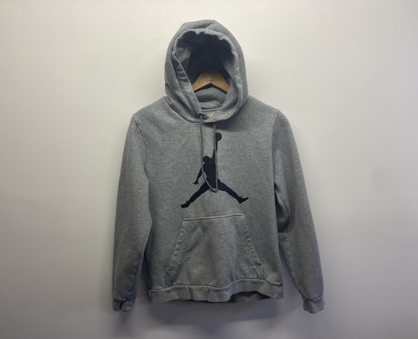 Retro JORDAN Brand Jump man LOGO Hoodie Pullover Gray Sweatshirt Michael  Medium | eBay