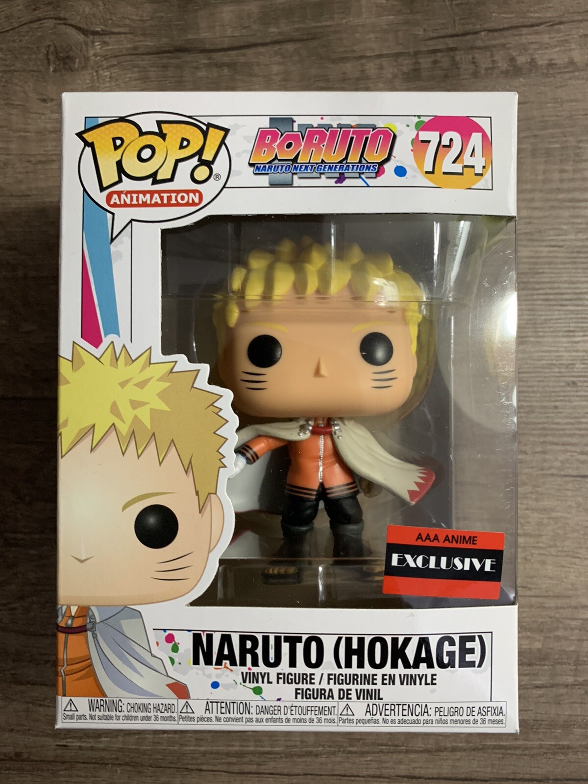 Funko Pop Naruto Hokage Aaa Anime Exclusive Non Chase Boruto #724 In Protector