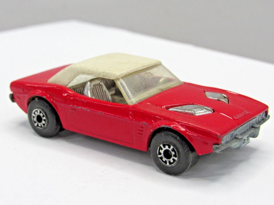 Coche Dodge Challenger Vintage 1975 Matchbox Nº 1 Superfast Inglaterra Rojo #C5-35 Foto 3 de 4