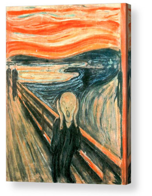 EDVARD MUNCH DER SCHREI LEINWANDBILD REPRO A1, A2, A3, A4 Format