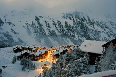 Les Arcs Arc 1950 Paradiski Ski französische Alpen Frankreich Bergfotografie Bild