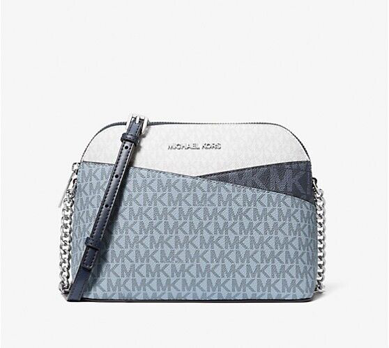 Michael Kors Jet Set Travel MD Dome Crossbody Bag Signature Michael Kors Jet Set Travel MD Dome Crossbody Bag Signature