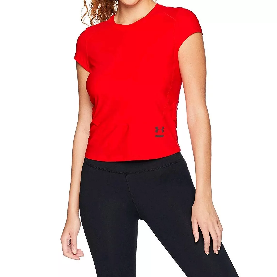 red under armour shirt womens