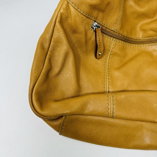 Tignanello Genuine Leather Brown Purse Satchel Shoulder Bag Handbag - Picture 2 of 11