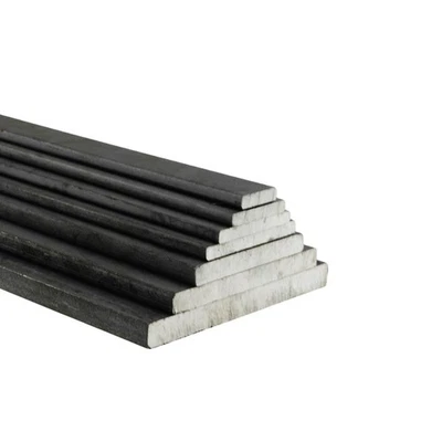 Flachstahl schwarz Bandstahl Flacheisen Flachmaterial 10x3 - 50x12mm Zuschnitt - Bild 1 von 4