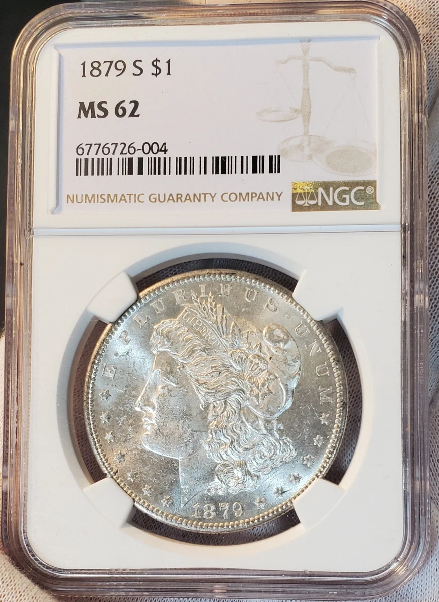 Uncirculated Silver 1879 Year Morgan US Dollars (1878-1921) for
