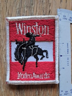 Vintage Winston Rodeo Awards Patch Cigarettes Cowboy Bucking Bronco AB1