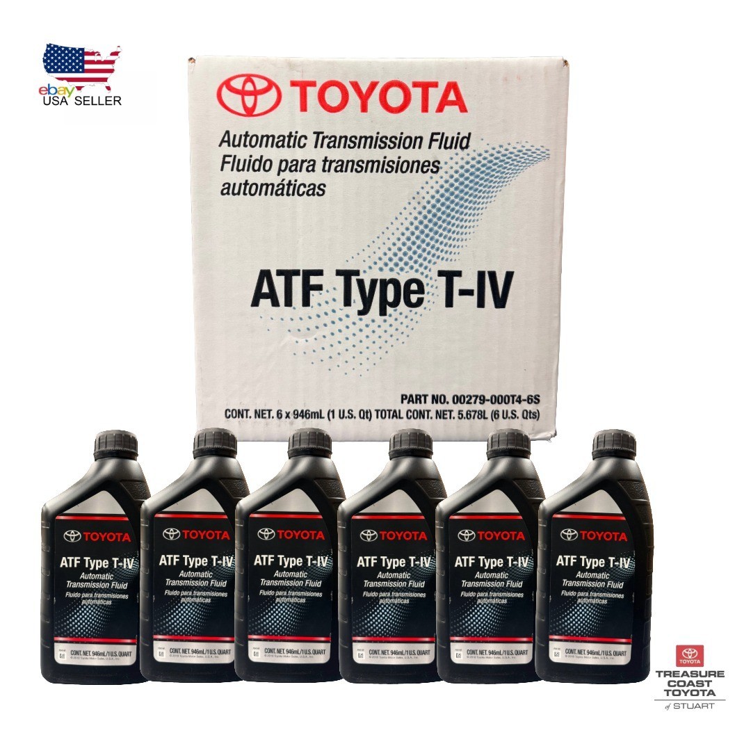 NEW OEM TOYOTA ATF T4 (T-IV) TYPE 4 TRANSMISSION FLUID CASE 6 QTS