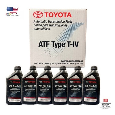 NEW OEM TOYOTA ATF T4 (T-IV) TYPE 4 TRANSMISSION FLUID CASE 6 QTS