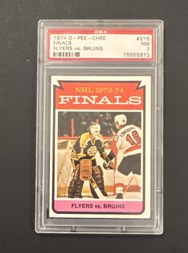 Stanley Cup Finals [Flyers vs. Bruins] #215 1974 O-Pee-Chee card