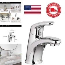 Traditional Curve Bathroom Faucet Polished Chrome Single Hole Installation