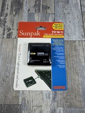Sunpak 72-in-1 High Speed Card Reader Built In USB 2.0 Self Storage Plug - NIP
