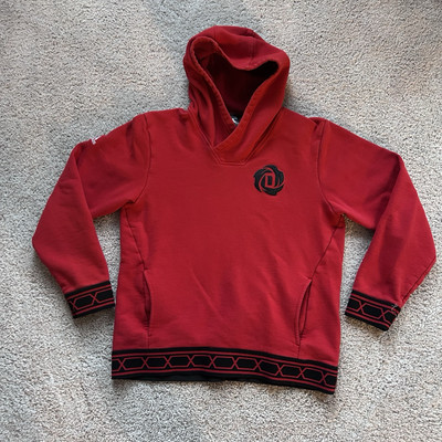 Adidas Derrick Rose  ROSE GET HOODY  Red Sweatshirt Pullover Hoodie Youth Large