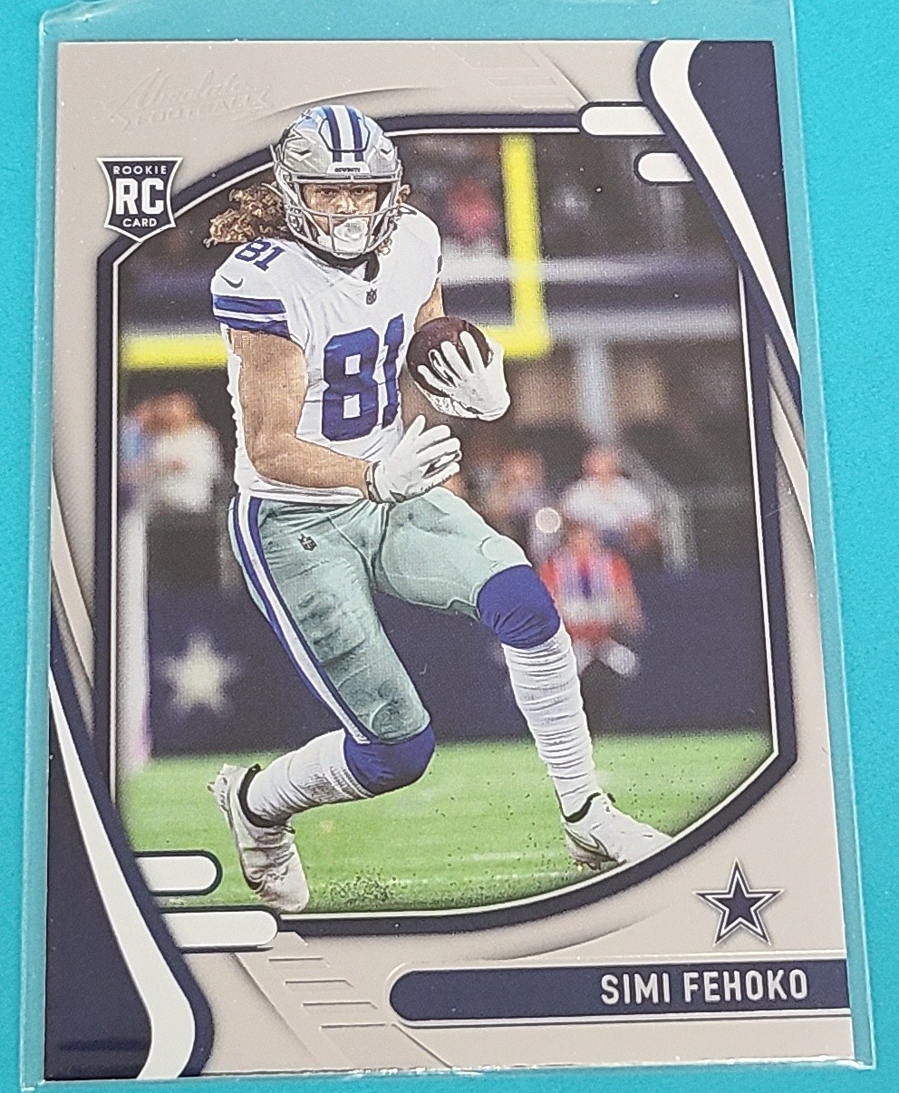 2021  Panini Absolute RC #141 Simi Fehoko  Dallas Cowboys Football Card C3