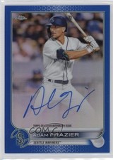 2022 Topps Chrome Veteran Blue Refractor 125/150 Adam Frazier #CVA-AF Auto 06rp