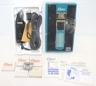 Oster Golden A5 Animal Grooming Clippers + 6 UNUSED Blades, in box! NEW! Vintage
