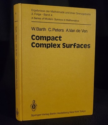 Compact Complex Surfaces by W. Barth 1984 Hardcover Book- Springer EXCELLENT