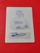 Blake Mitchell 2022 LEAF PERFECT GAME Cyan Plate 1/1 Auto Kansas City Royals